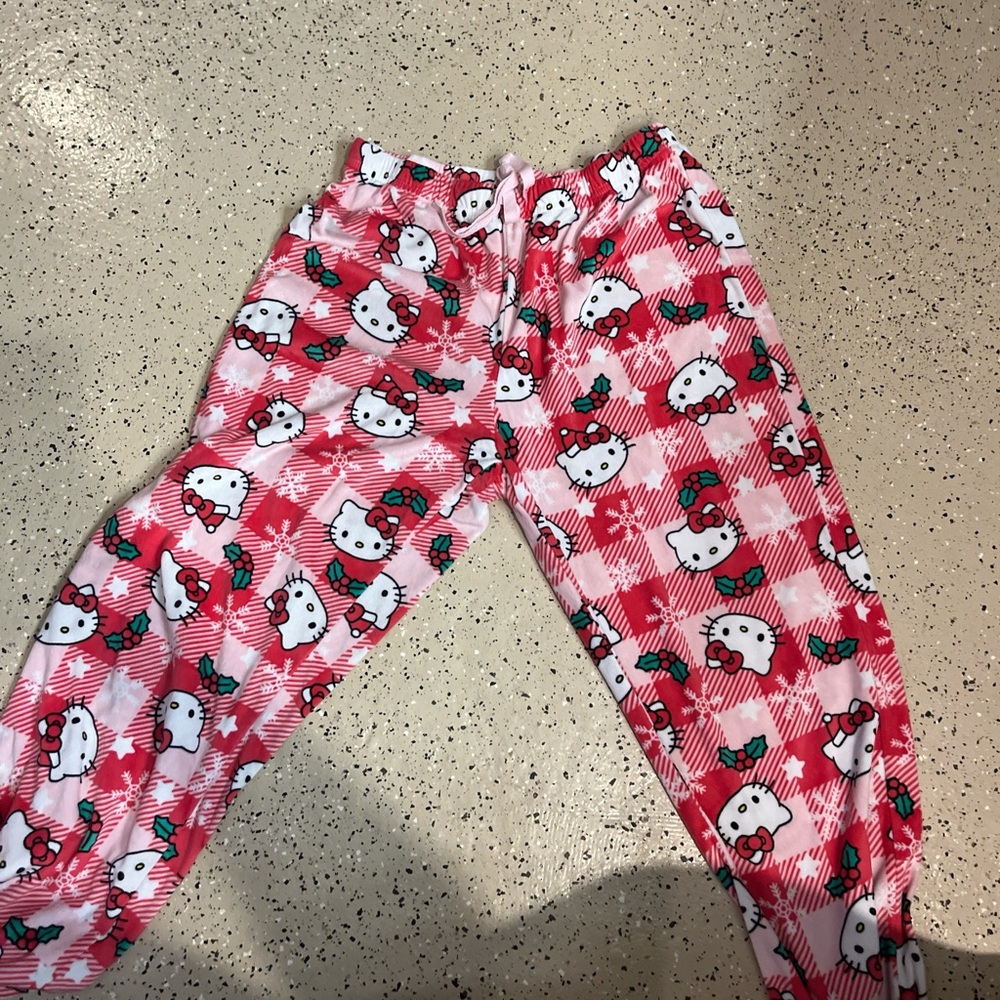 Sanrio Hello Kitty Red and White Pajama Bottoms